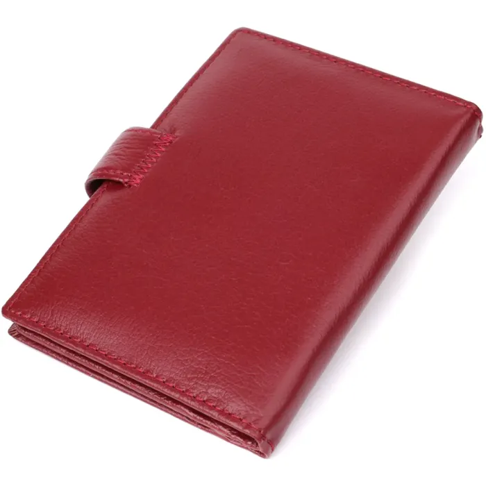Стильна обкладинка на документи для жінок з натуральної шкіри ST Leather 23117 Бордовий
