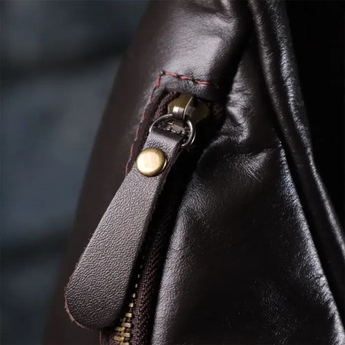 Сумка бананка відмінної якості з гладкої натуральної шкіри Shvigel 23144