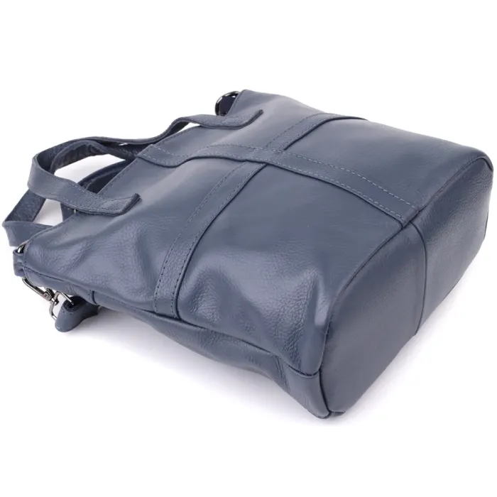 Красива сумка жіноча з натуральної шкіри Vintage 22995 Синій