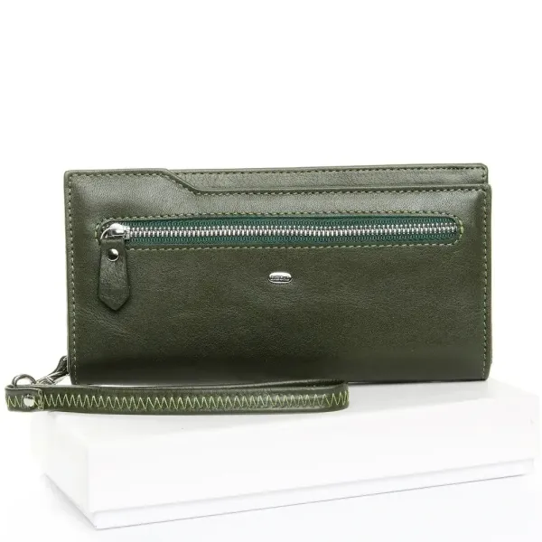 Жіночий гаманець Classic шкіряний Dr.Bond WMB-2M dark-green