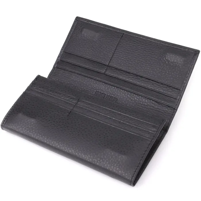 Жіночий вертикальний гаманець із натуральної шкіри ST Leather 23084 Чорний