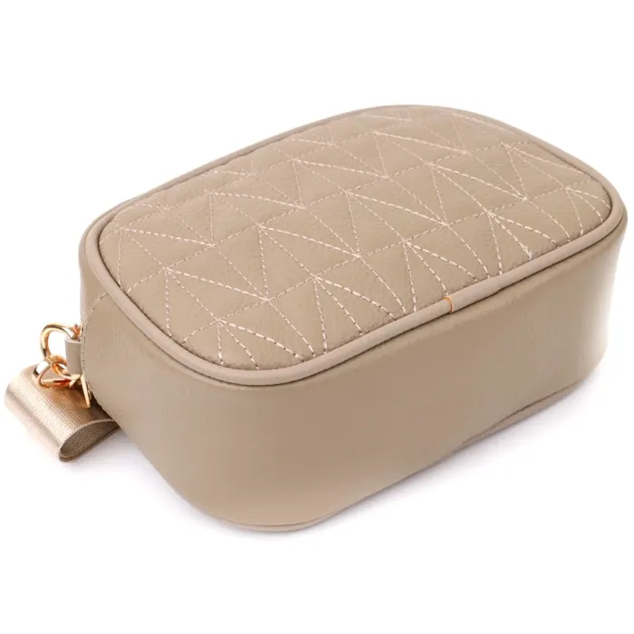 Жіноча сумка на кожен день з натуральної шкіри Vintage 22901 Бежевий