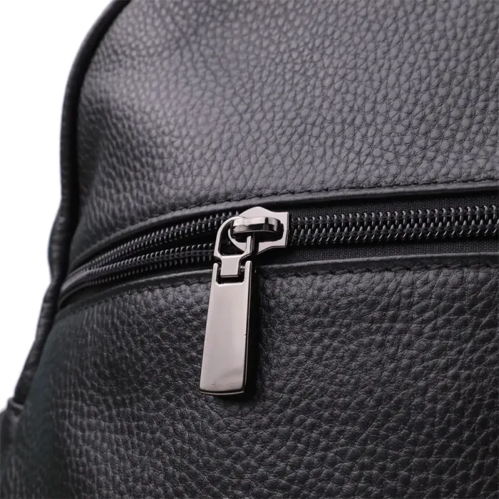 Лаконічний жіночий рюкзак з натуральної шкіри Vintage 23062 Чорний