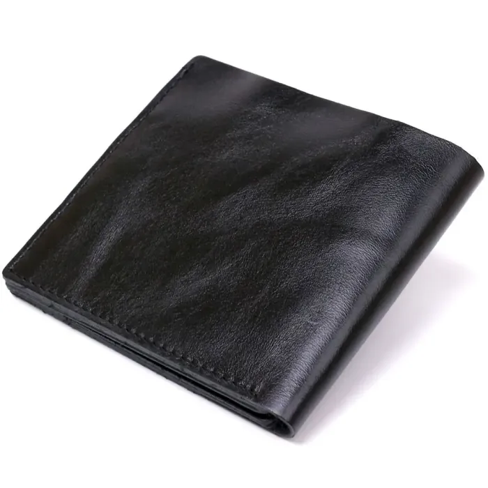 Шкіряне чоловіче портмоне Shvigel 16439 Чорний