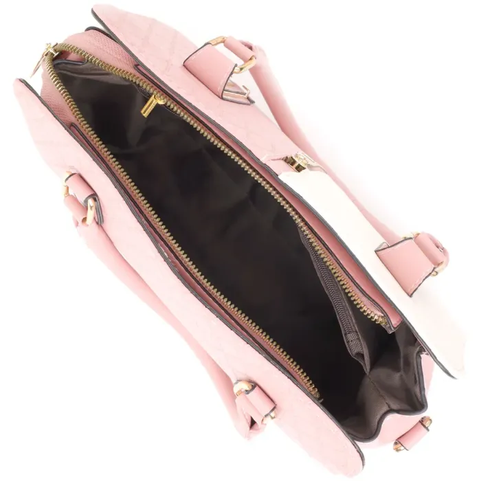 Стильна жіноча сумка на літо з якісної екошкіри Vintage 15130 Рожевий