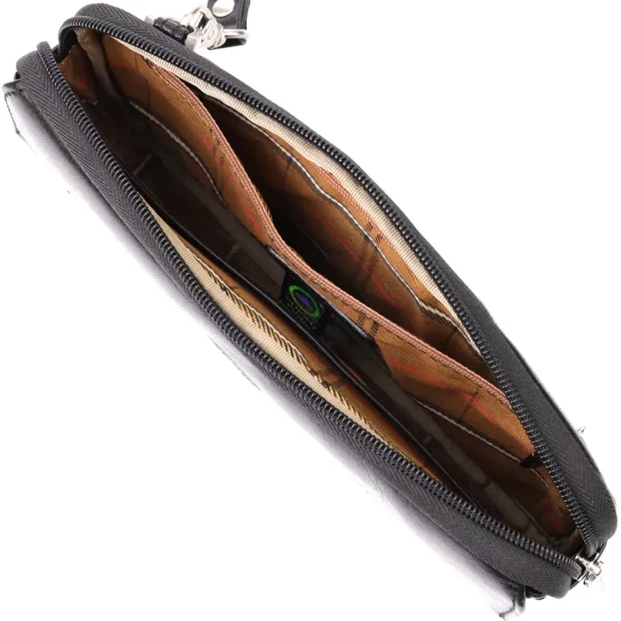 Місткий чоловічий клатч з гладкої натуральної шкіри Tony Perotti 20858_1 (9405 nero) Чорний