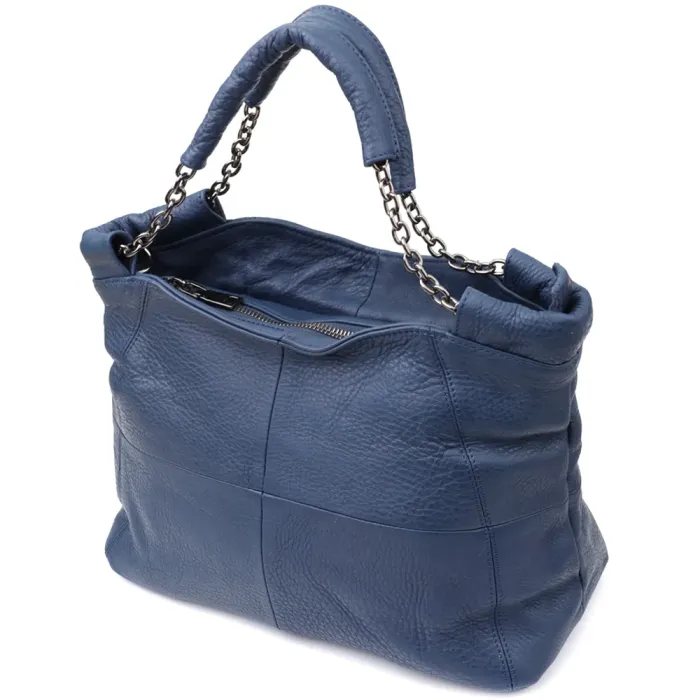 Сумка на кожен день з натуральної шкіри Vintage 22988 Синій