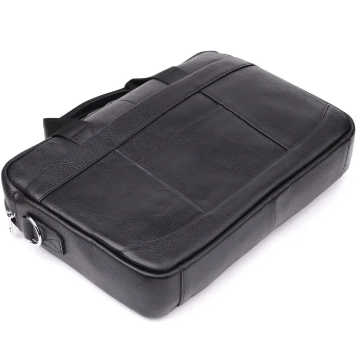 Діловий портфель для чоловіків із натуральної шкіри Vintage 23039 Чорний