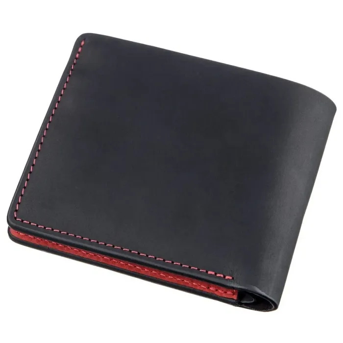 Оригінальна портмоне комбі унісекс на магніті GRANDE PELLE 11207 Чорне