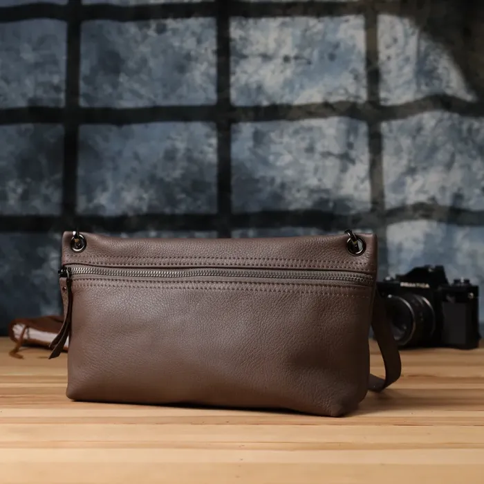 Зручна сумка жіноча на плече з натуральної шкіри Vintage 23006 Коричневий