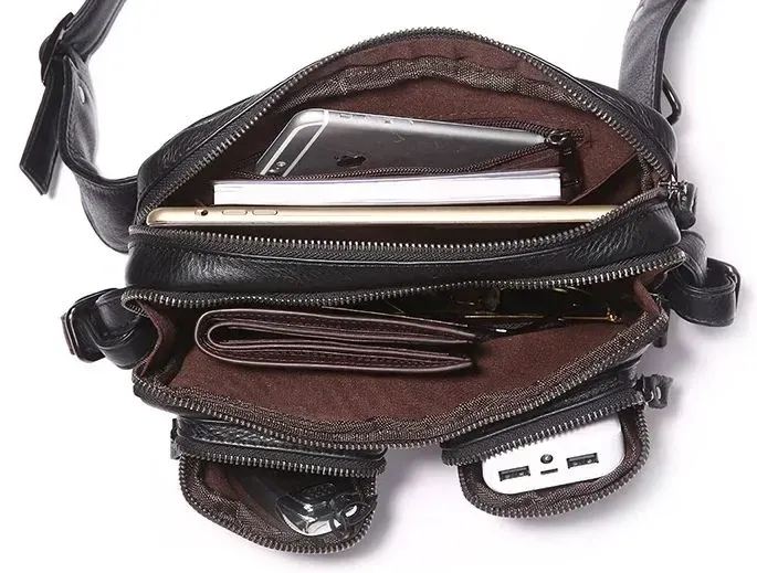 Сумка Vintage 14389 шкіряна Чорна.