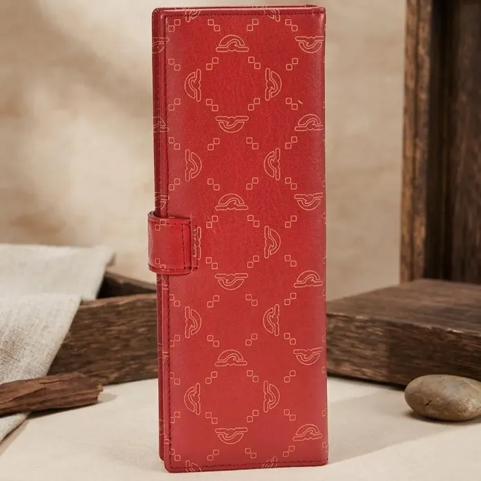 Візитниця на кнопці Tony Perotti Luxury 2639 rosso (90387) Червона