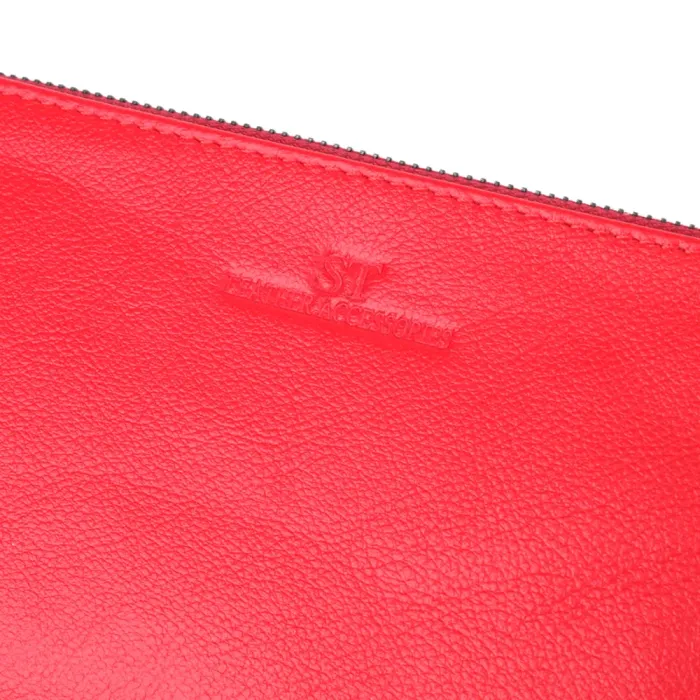 Шкіряний жіночий гаманець на три відділення ST Leather 23109 Червоний