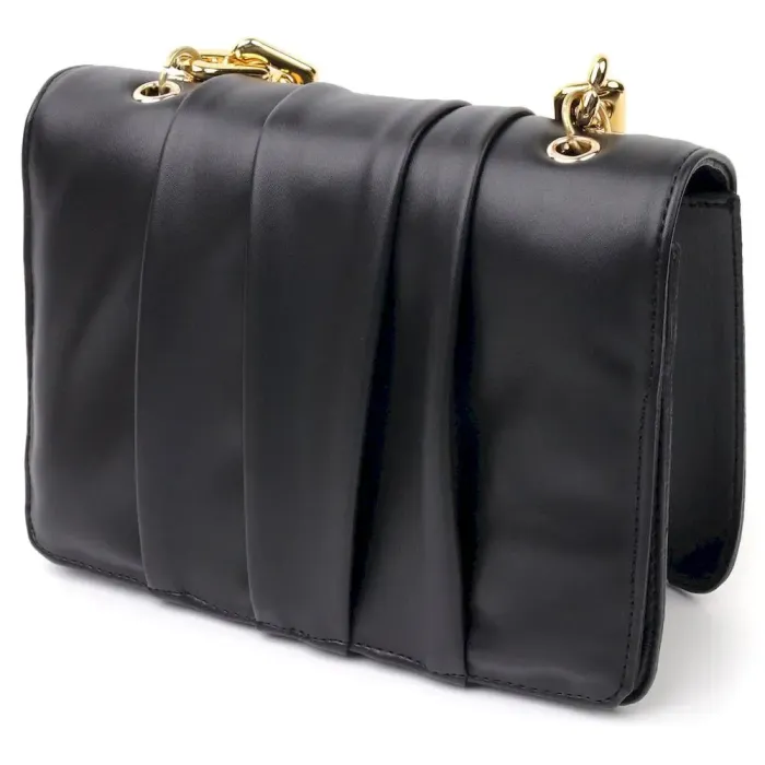 Стильна жіноча сумка зі шкірозамінника Vintage 18709 Чорний