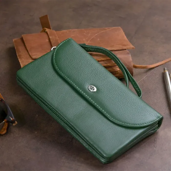 Жіночий клатч жіночий ST Leather 19320 Зелений