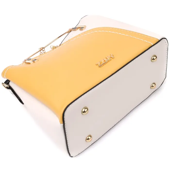 Елегантна жіноча сумка з якісної екошкіри Vintage 15129 Різнокольоровий