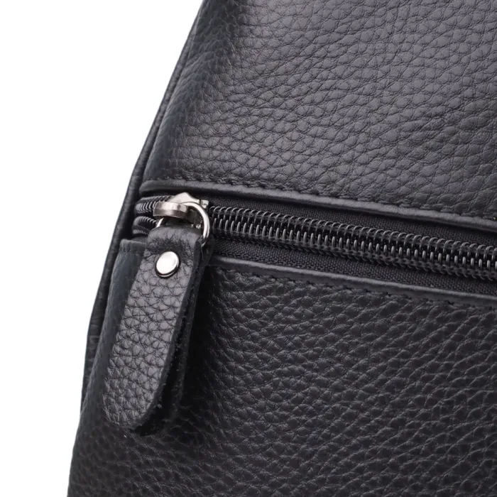 Чоловіча сумка через плече з натуральної шкіри Vintage 23032 Чорний