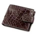 Гаманець CROCODILE LEATHER 18208 із натуральної шкіри крокодила Коричневий