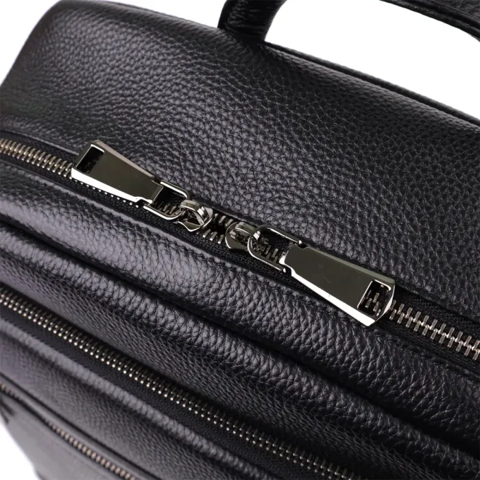 Міський рюкзак унісекс з натуральної шкіри Vintage 23046 Чорний