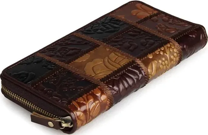 Гаманець жіночий Vintage 14502 на блискавці Коричневий