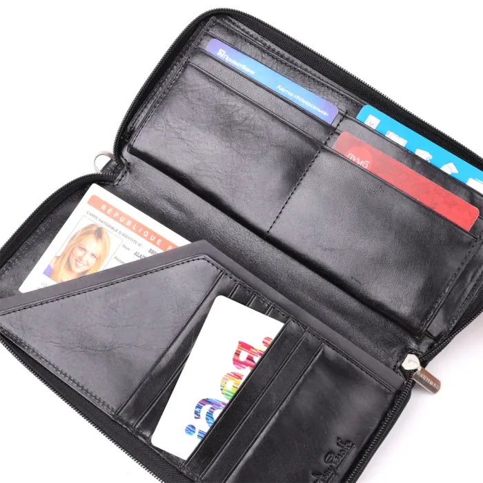 Чоловічий клатч на одне відділення з гладкої натуральної шкіри Tony Perotti 20860_1 (9770 nero) Чорний