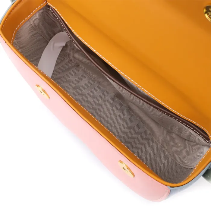 Оригінальна жіноча сумка з якісної екошкіри Vintage 15127 Різнокольоровий