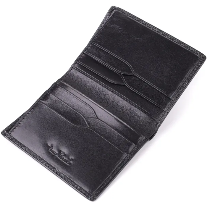 Невеликий гаманець для чоловіків з натуральної глянсової шкіри Tony Perotti 20898_1 (3549 nero) Чорний