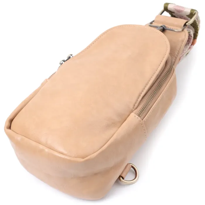 Сумка через плече для жінок з екошкіри Vintage 22790 Світло-коричневий