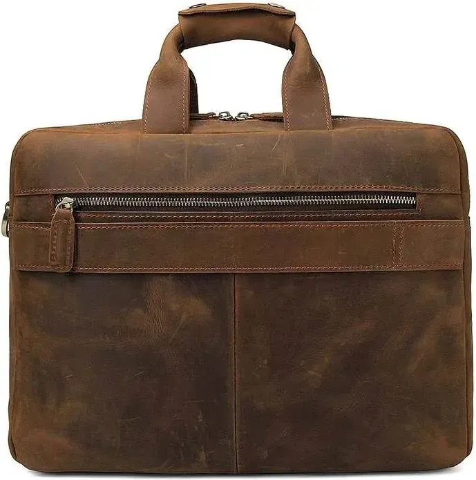 Сумка Vintage 14563 із натуральної вінтажної шкіри Коричнева