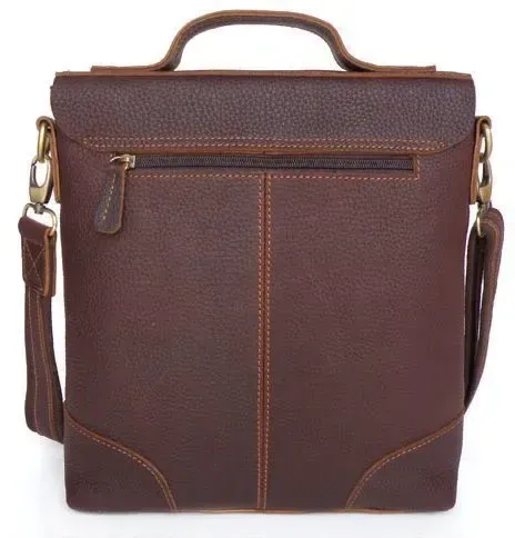 Сумка чоловіча Vintage 14060 шкіра Коричнева