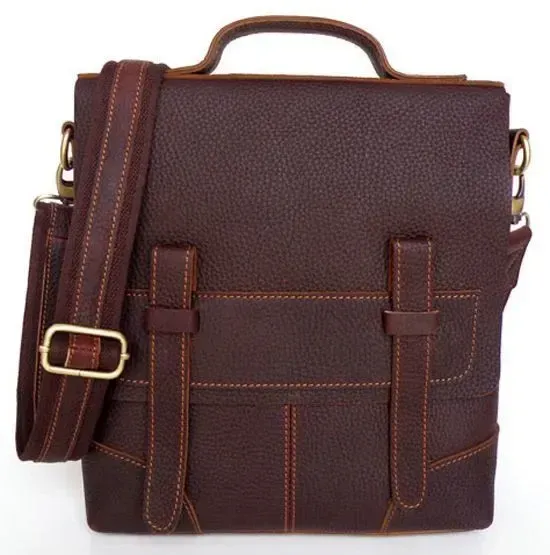 Сумка чоловіча Vintage 14060 шкіра Коричнева