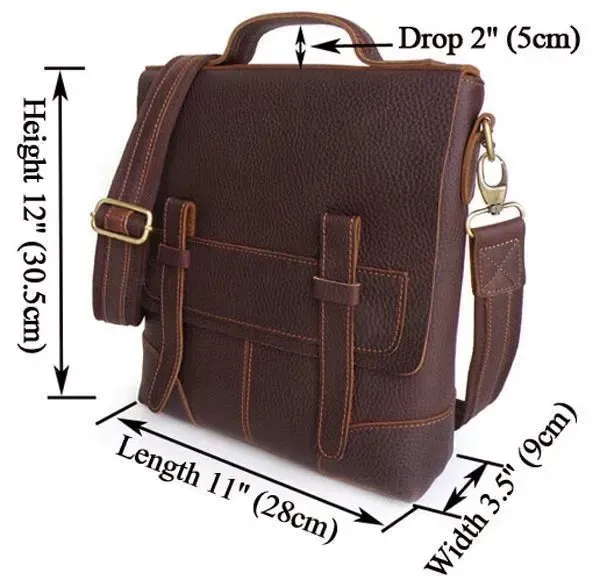 Сумка чоловіча Vintage 14060 шкіра Коричнева