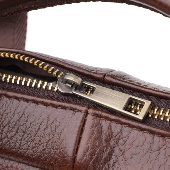 Стильний портфель для чоловіків із натуральної шкіри Vintage 23040 Коричневий