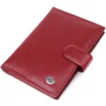 Стильна обкладинка на документи для жінок з натуральної шкіри ST Leather 23117 Бордовий