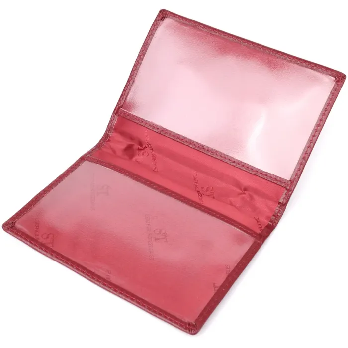 Красива обкладинка на паспорт універсального формату з натуральної шкіри ST Leather 23079 Чорний