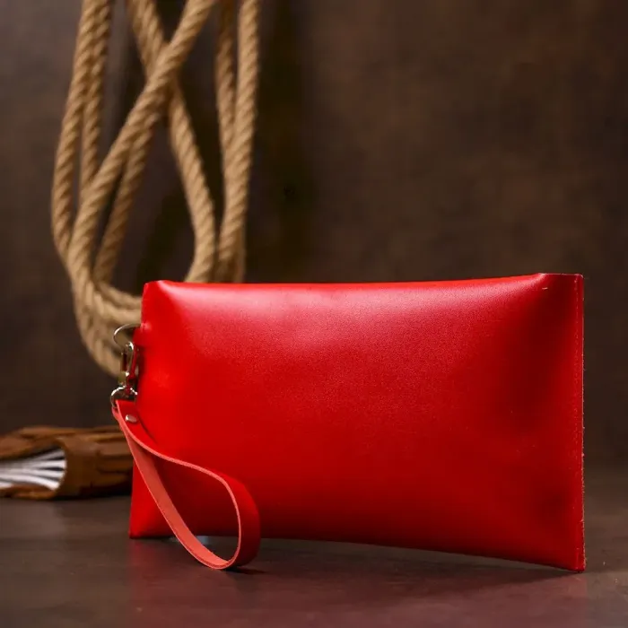 Жіноча шкіряна тревел-косметичка Shvigel 16421 Червоний