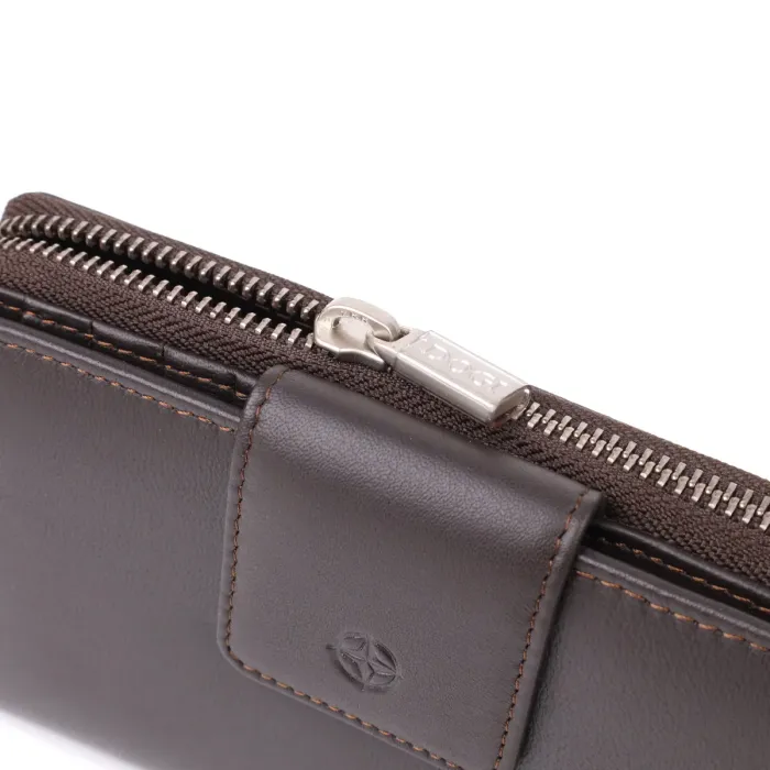 Стильний жіночий вертикальний гаманець із натуральної шкіри Tony Perotti 20878_1 (5084 moro) Коричневий