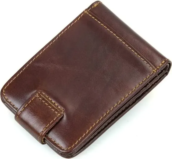 Кредитниця чоловіча Vintage 14509 шкіряна Коричнева