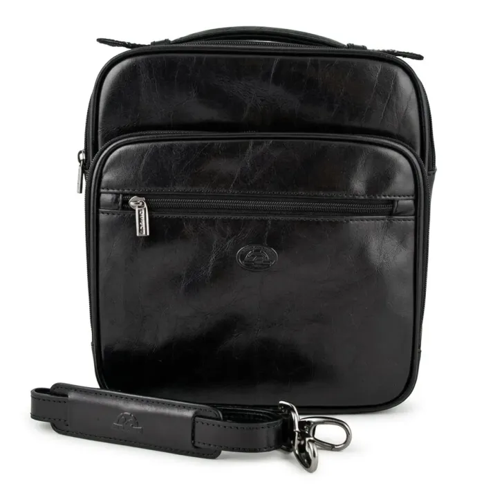 Чоловіча шкіряна сумка Tony Perotti Italico 7058 nero (90634) Чорна
