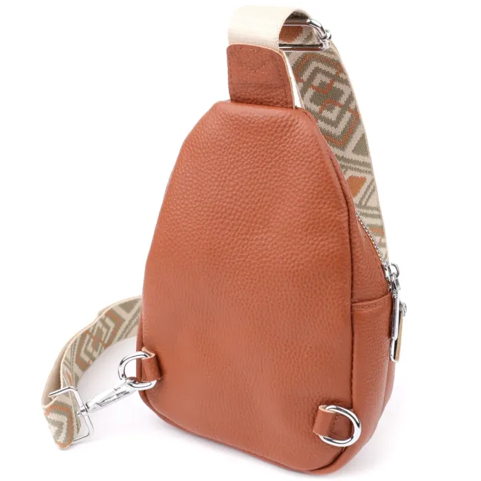 Жіноча шкіряна сумка Vintage 22938 Коричневий