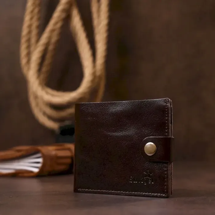 Універсальне чоловіче портмоне Shvigel 16464 Коричневий