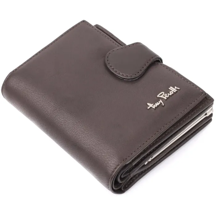 Місткий жіночий вертикальний гаманець з натуральної шкіри Tony Perotti 20841_1 (2656 moro) Коричневий