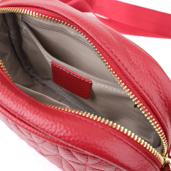 Яскрава жіноча сумка на кожен день із натуральної шкіри Vintage 22903 Червоний