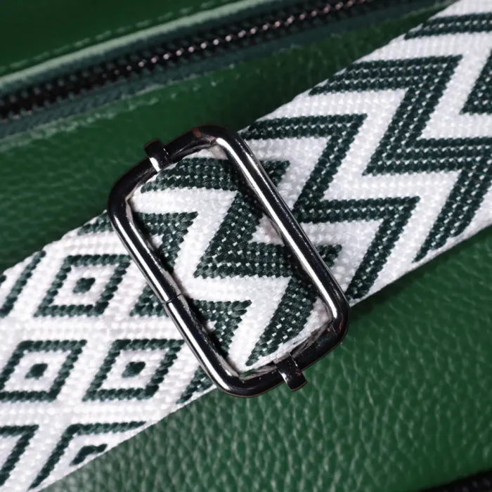 Стьобана жіноча сумка з натуральної шкіри 22857 Vintage Зелений