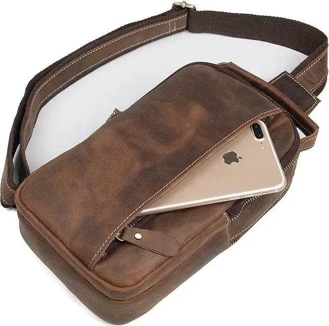 Сумка чоловіча Vintage 14519 Коричнева