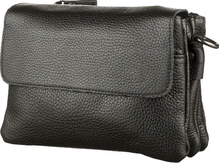 Чоловіча сумка SHVIGEL 11038 шкіряна, Чорна