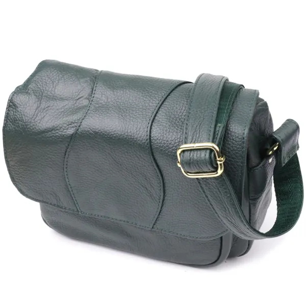 Повсякденна жіноча сумка з натуральної шкіри Vintage 22970 Зелений