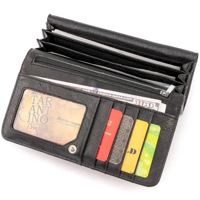 Гаманець шкіряний жіночий ST Leather 19284 Чорний