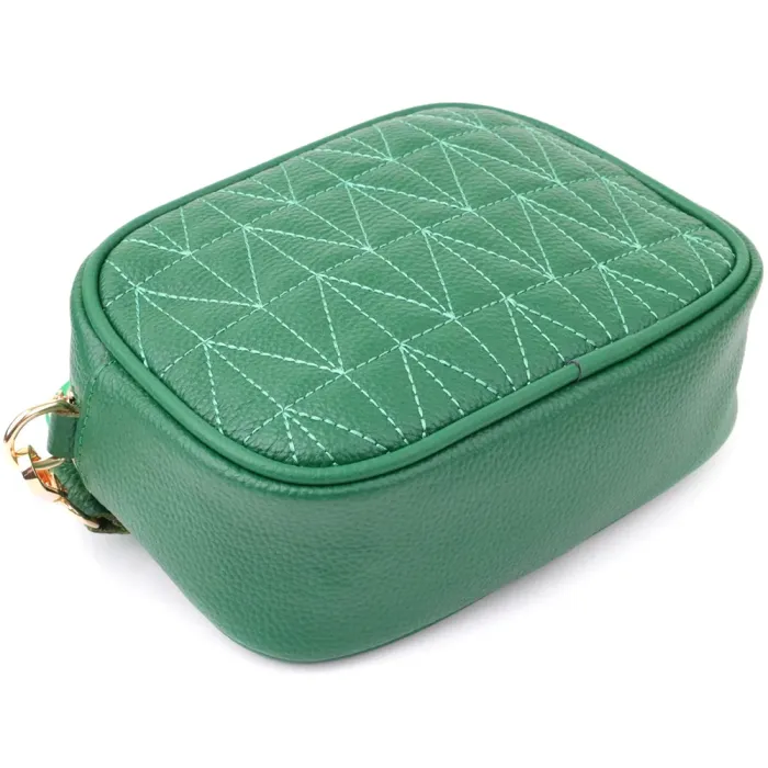 Цікава сумка для жінок з натуральної шкіри Vintage 22900 Зелений