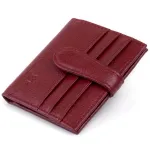Гаманець-візитниця на черевику з кнопкою жіночий ST Leather 19231 Бордовий